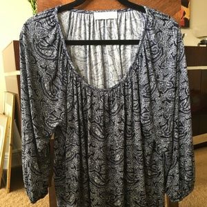 Paisley Print Top Michael Kors